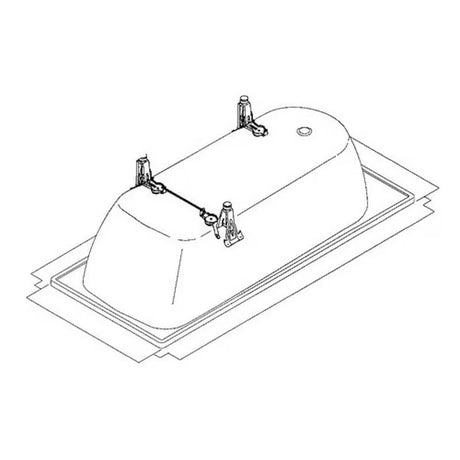 Univerzalni visinski podesivi noge za kadu Kaldewei Installation pro za stabilno postavljanje kade.