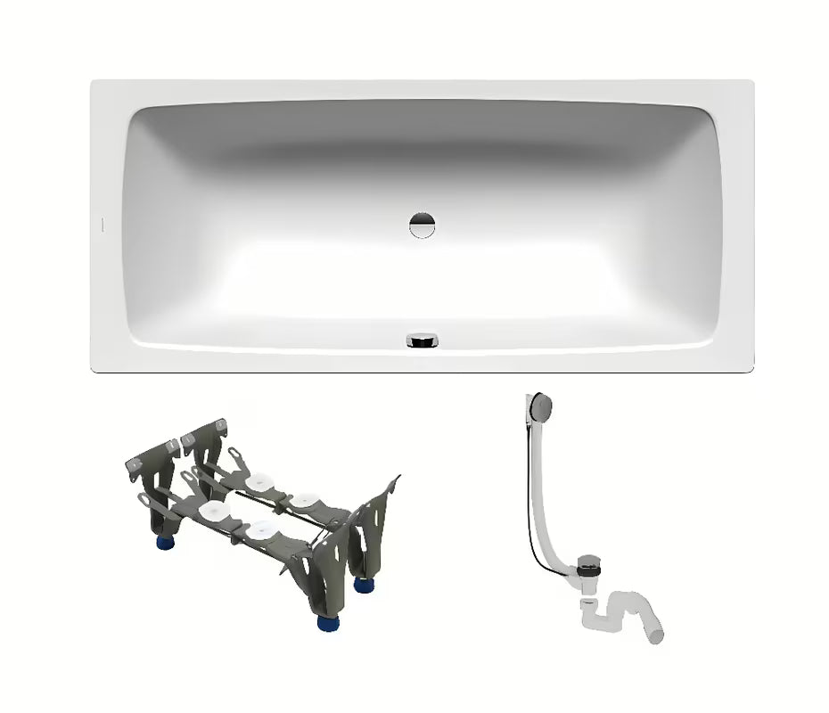 Pravokutna kada Kaldewei Cayono Duo 180x80 cm od emajliranog čelika u lijevoj i desnoj izvedbi