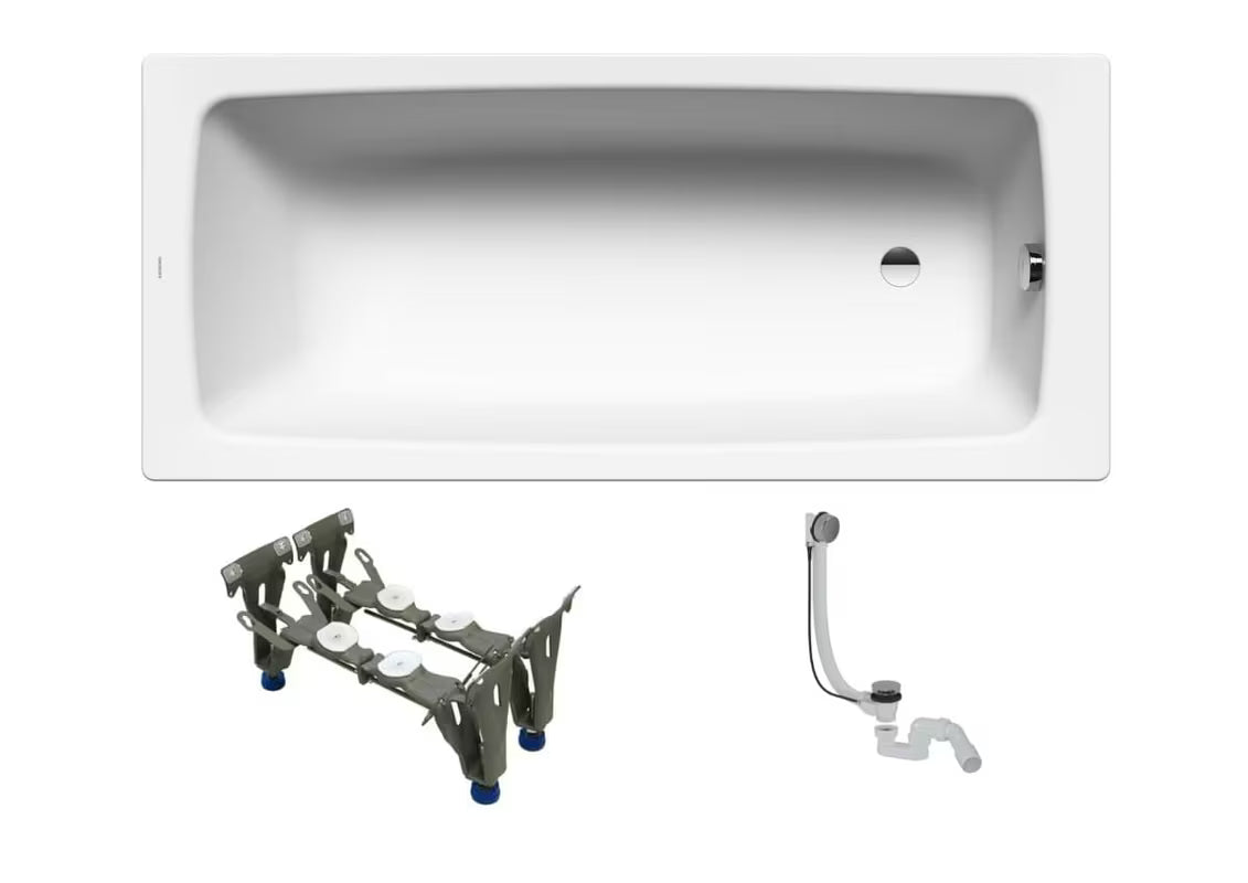 Pravokutna kada Kaldewei Cayono od emajliranog čelika 180x80 cm u izvedbi pro za lijevu i desnu orijentaciju.
