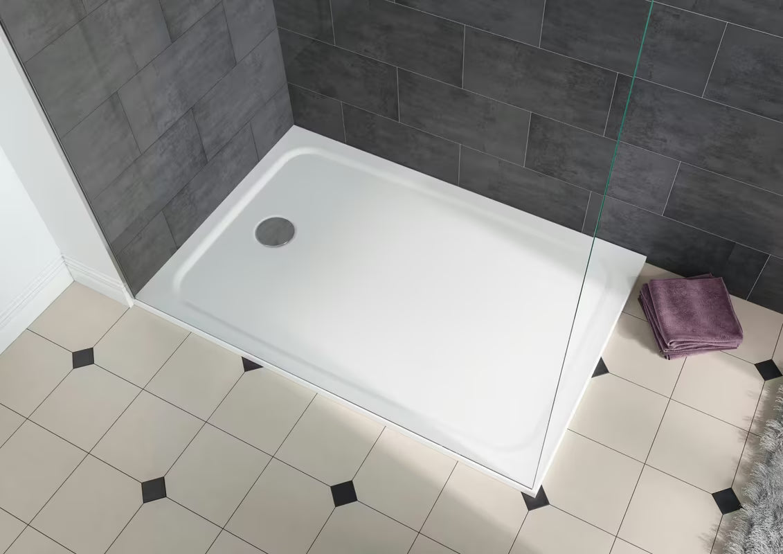 Pravokutna tuš kada Kaldewei Cayonoplan 120x80 cm u alpsko bijeloj boji od emajliranog čelika.