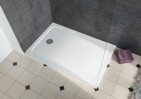 Pravokutna tuš kada Kaldewei Cayonoplan 120x80 cm u alpsko bijeloj boji od emajliranog čelika.