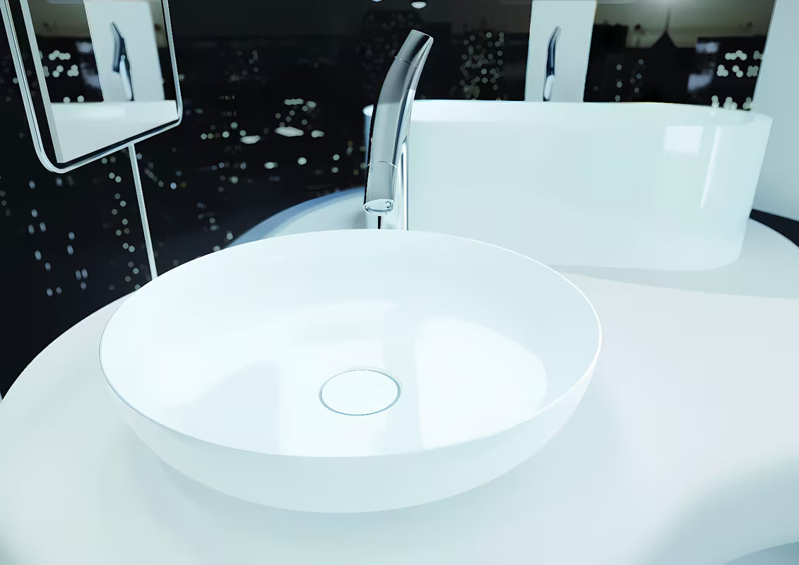 Kaldewei Miena umivaonik na ploču 45x45 cm u alpsko bijeloj boji od emajliranog čelika