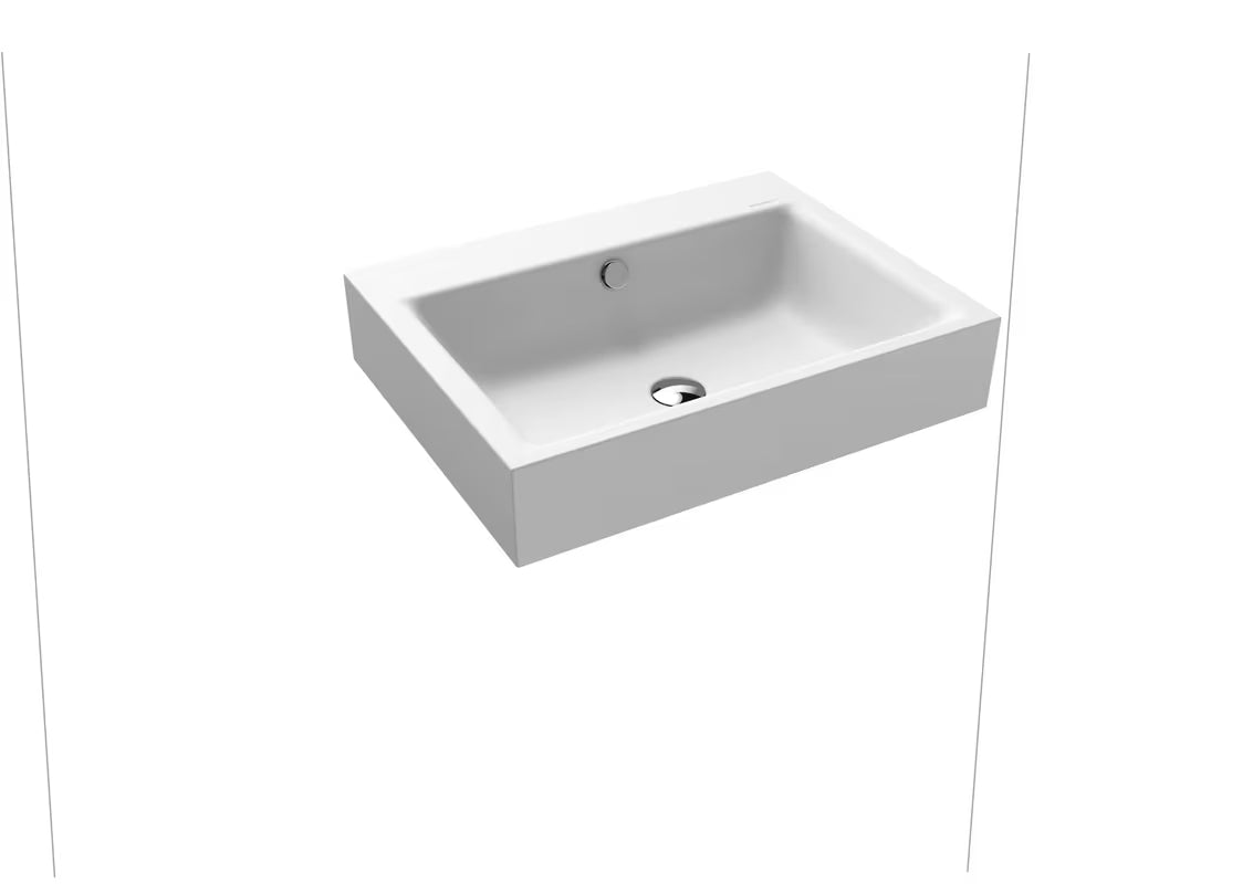 Viseći umivaonik Kaldewei Puro 60x46 cm u alpsko bijeloj boji od emajliranog čelika