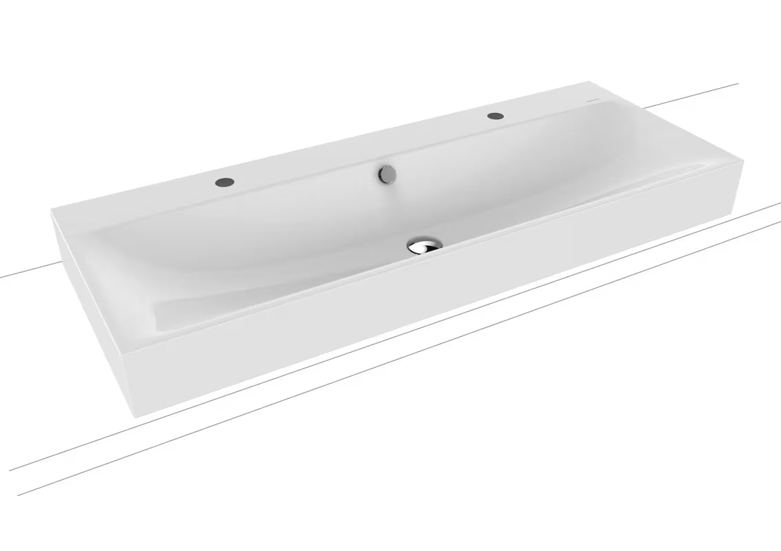 Umivaonik na ploču Kaldewei Silenio 120x46 cm u alpsko bijeloj boji