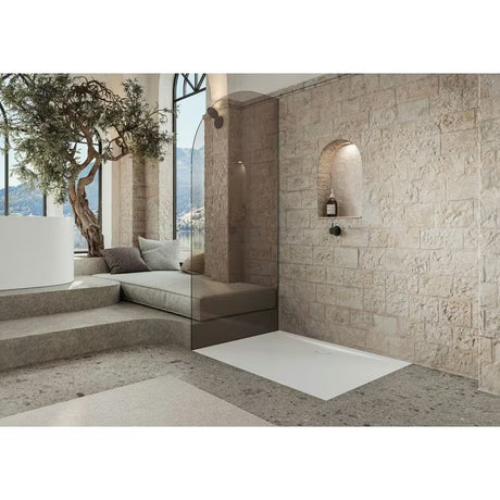 Bijela pravokutna tuš kada Kaldewei Superplan Zero 80x150 cm od emajliranog čelika