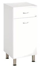 Bijela kupaonski ormarić Keramia Pro s uklonjivom žičanom košarom za rublje