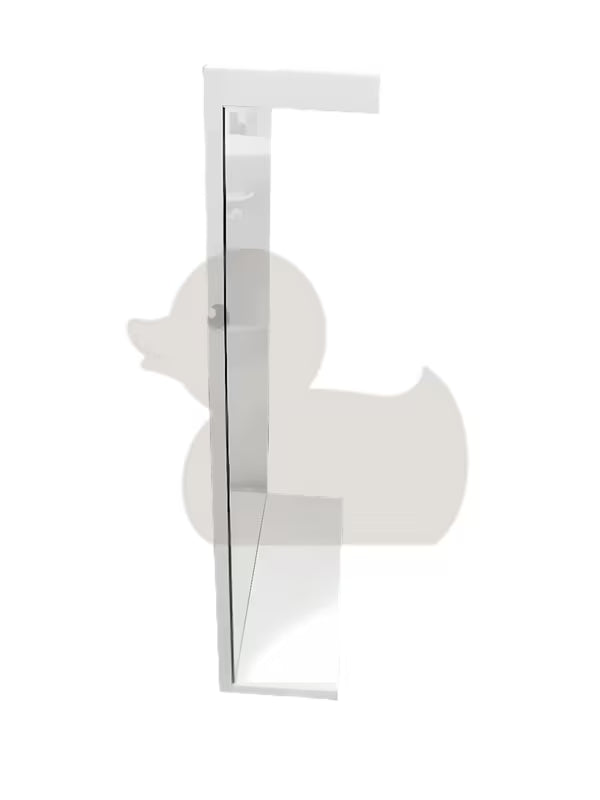 Pravokutno LED ogledalo Keramia Pro 50x80 cm s bijelim okvirom, vertikalna orijentacija i zaštita IP44.