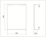 Pravokutno LED ogledalo Keramia Pro 60x80 cm s bijelim okvirom, vertikalna orijentacija.