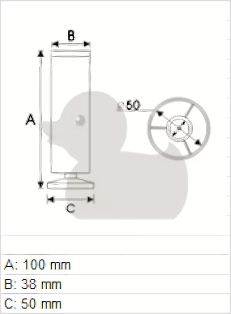 Zamjenska inox podesiva nogica za namještaj Naturel Pro namještaj Keramia Pro.