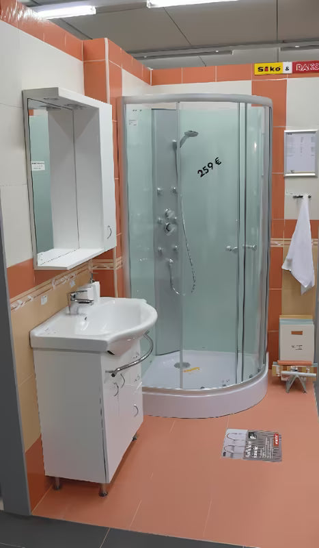 Bijela viseća kupaonski ormarić Keramia Pro 20x17,2x80 cm prikladna uz kratki ogledala