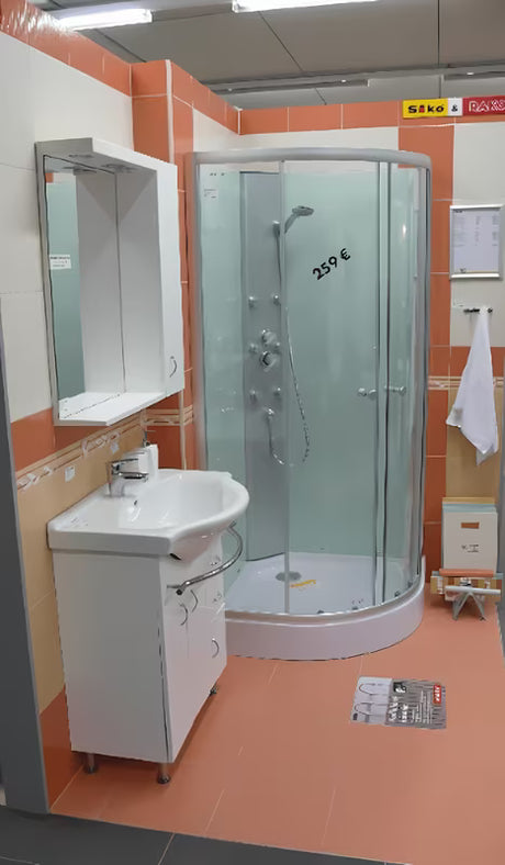 Bijela viseća kupaonski ormarić Keramia Pro 20x17,2x80 cm prikladna uz kratki ogledala