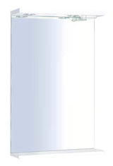 Pravokutno LED ogledalo Keramia Pro 50x80 cm s bijelim okvirom, vertikalna orijentacija i zaštita IP44.