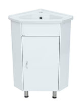 Kutna ormarić s umivaonikom Keramia Pro u sjajno bijeloj boji