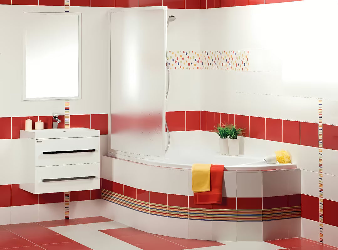 Pravokutno kupaonsko ogledalo Keramia Pro 55x80 cm u bijeloj boji, vertikalna orijentacija