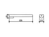 Kromirani zidni držač toaletnog papira Keuco Moll jednostavnog elegantnog dizajna.