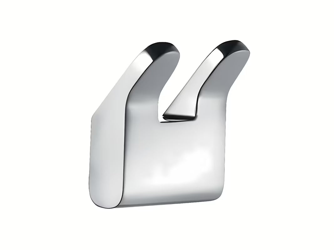 Zidni dvostruka kuka Keuco Moll u krom izvedbi modernog dizajna za kupaonicu