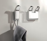 Zidni dvostruka kuka Keuco Moll u krom izvedbi modernog dizajna za kupaonicu