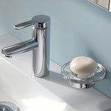 Kromirana zidna posuda za sapun Keuco Moll s uklonjivom kristalnom posudicom