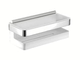 Kromirana zidna polica Keuco Moll s integriranim brisačem za kupaonicu