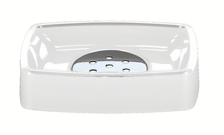 Bijela posuda za sapun Kleine Wolke Easy kao praktičan kupaonski dodatak