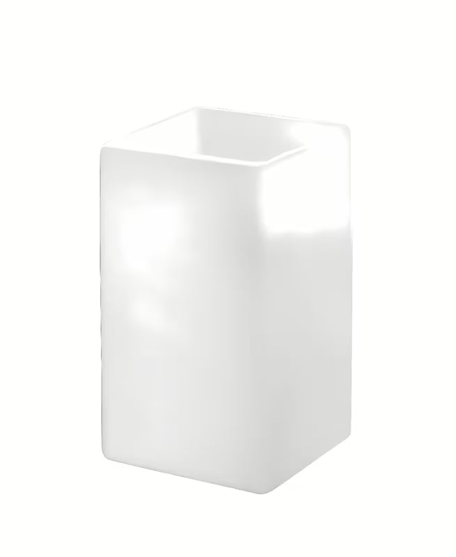 Bijeli samostojeći  držač četkica za zube Kleine Wolke Flash za kupaonicu.