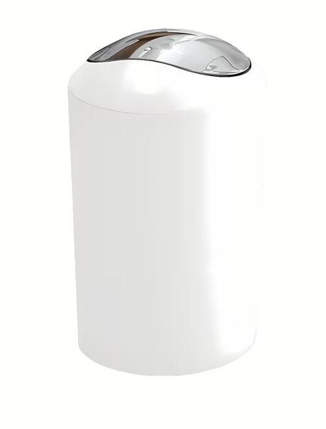 Bijeli kanta za otpad Kleine Wolke Glossy s preklopnim poklopcem