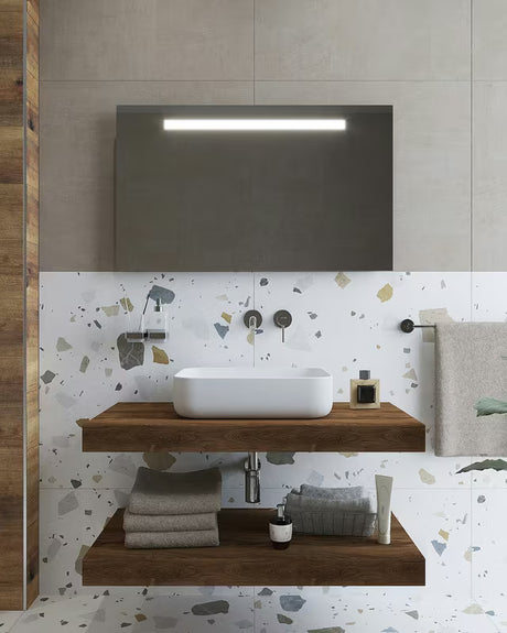 Podžbukna jednoručna baterija miješalica za umivaonik Kludi Bozz u krom izvedbi