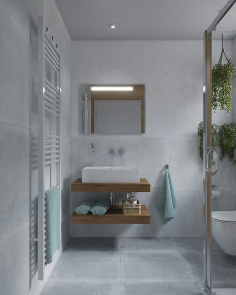 Podžbukna jednoručna baterija miješalica za umivaonik Kludi Bozz u krom izvedbi