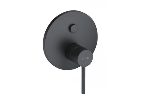 Podžbukna tuš i miješalica za kadu Kludi Bozz u crnoj mat izvedbi s automatskim preklopnikom