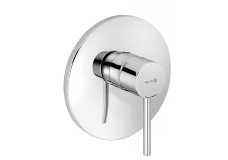 Kludi Chrome jednoručna baterija podžbukna miješalica za tuš u krom izvedbi bez podžbuknog tijela.