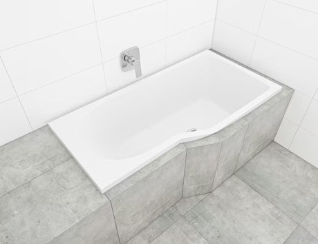 Laguna Beáta Plus asimetrična kutna kada desna 160x80 cm od lijevanog akrilata PMMA sa sjajnom površinom
