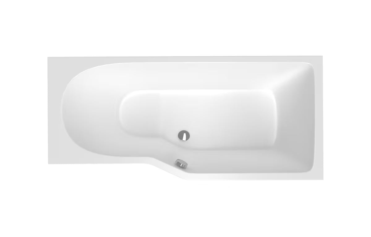 Laguna Beáta Plus asimetrična kutna kada desna 160x80 cm od lijevanog akrilata PMMA sa sjajnom površinom