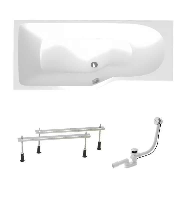 Laguna Beáta Plus lijeva asimetrična akrilna kada 160 x 80 cm