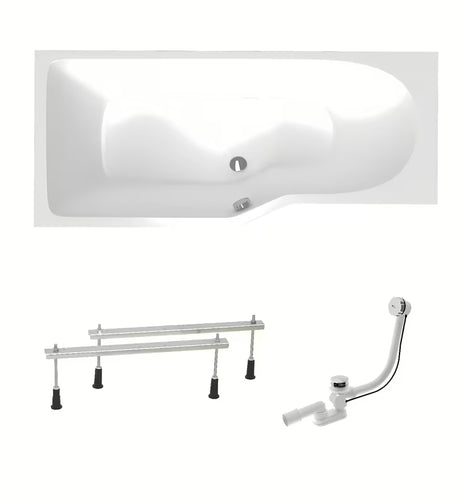 Laguna Beáta Plus lijeva asimetrična akrilna kada 160 x 80 cm