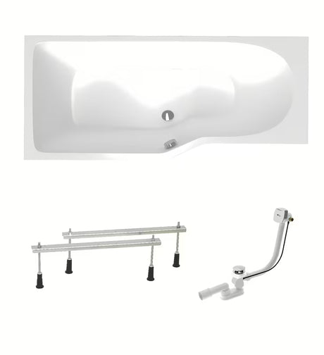 Laguna Beáta Plus lijeva asimetrična akrilna kada 160 x 80 cm