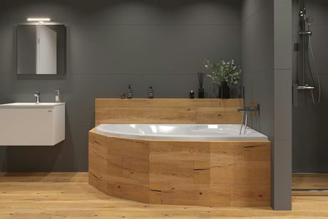 Asimetrična desna akrilna kada Laguna Fortuna Plus 170x100 cm sa sjajnom površinom