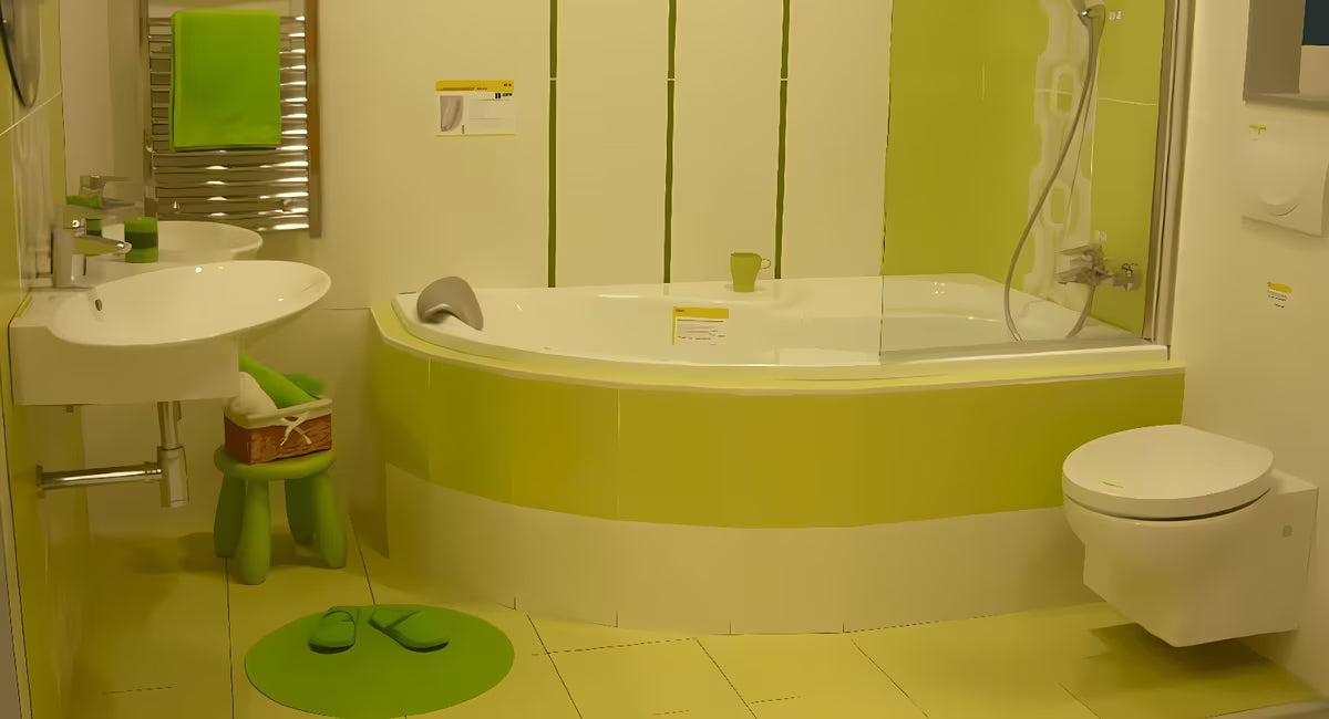 Asimetrična desna akrilna kada Laguna Fortuna Plus 170x100 cm sa sjajnom površinom