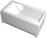 Bijela akrilna prednja obloga za kadu Laguna Idea Plus pro za uredno prekrivanje prostora ispod kade.