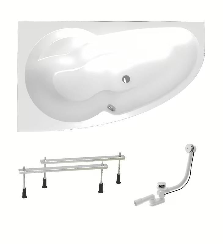 Laguna Luiza lijeva asimetrična akrilna kada 140 x 95 cm