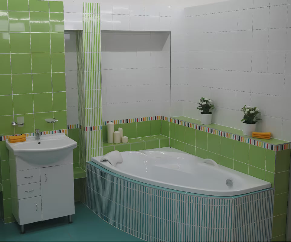 Ručka Laguna za akrilne kade, montaža prije postavljanja kade.