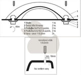 Praktični i robusni ručka za kadu Laguna pro za sigurniji ulazak i izlazak iz kade.
