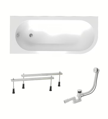 Laguna Rajka asimetrična kada lijeva 170 x 72,5 cm od akrila, zapremine 195 l