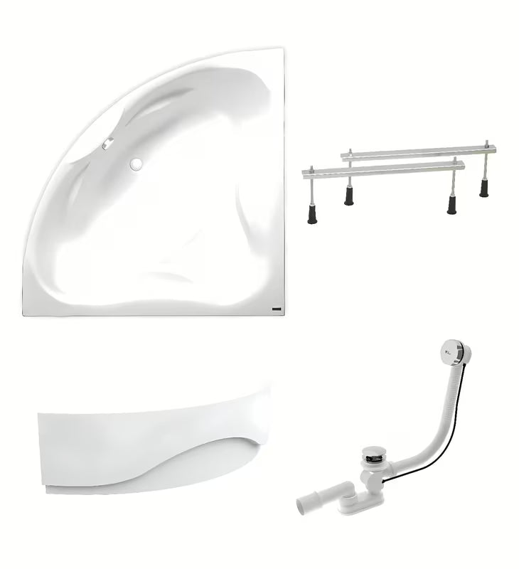 Kutna akrilna kada Laguna Royale 150x150 cm sa simetričnim oblikom pro za lijevi i desni kut