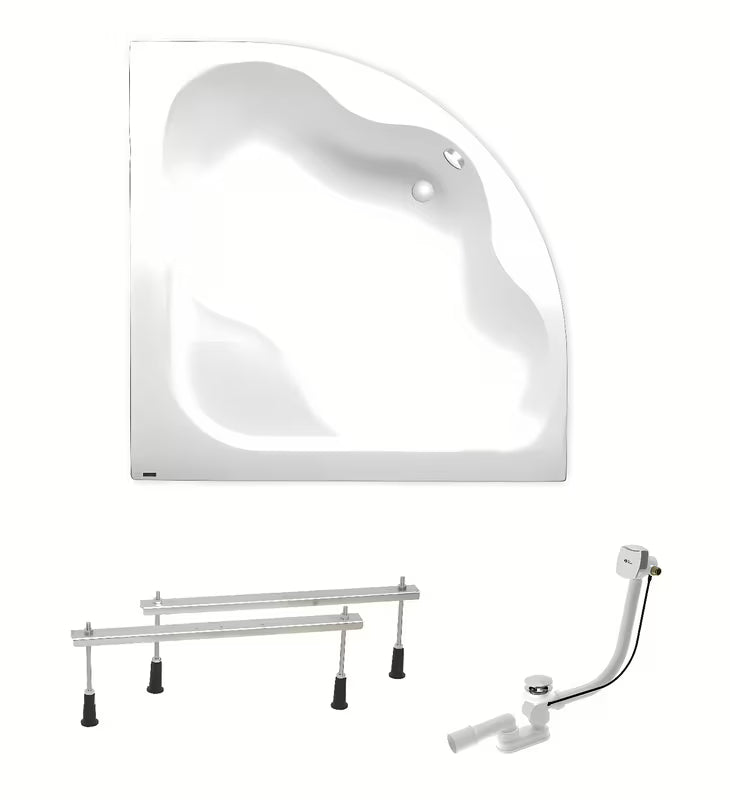 Bijela kutna akrilna kada Laguna Syntia Plus 150 x 150 cm s mogućnošću lijeve i desne orijentacije