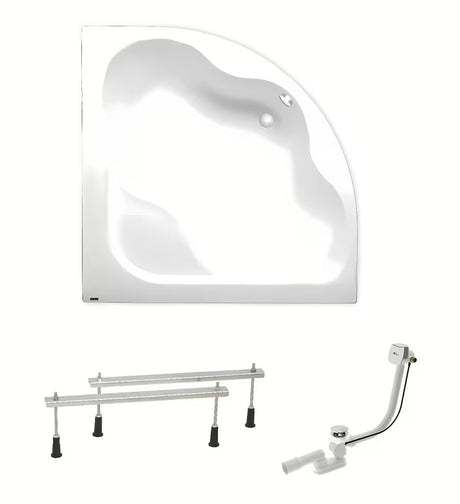 Bijela kutna akrilna kada Laguna Syntia Plus 150 x 150 cm s mogućnošću lijeve i desne orijentacije