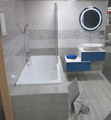 Pravokutna kada Laufen Bolsena 180x80 cm od emajliranog čelika sa zvučnom izolacijom i nogama