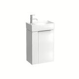 Bijeli keramički mali umivaonik Laufen Kartell 46x28 cm s površinom za lako održavanje