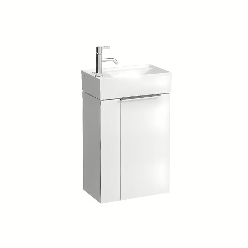 Bijeli keramički mali umivaonik Laufen Kartell 46x28 cm s površinom za lako održavanje