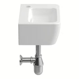 Bijeli keramički mali umivaonik Laufen Pro S 45 x 34 cm s otvorom za pro slavinu u sredini