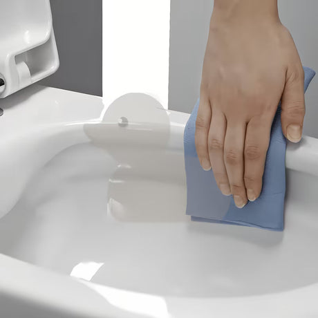 Bijeli viseća WC školjka Laufen Pro bez sustava za ispiranje sa skrivenim pričvršćenjem EasyFit 2.0.